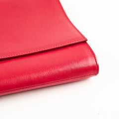 Saint Laurent Red Large Clutch