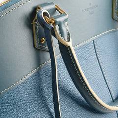 Louis Vuitton Suhali Lockit Blue Top Handle