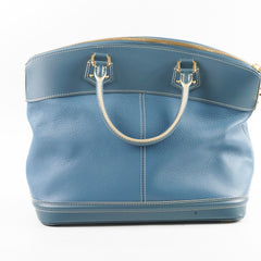 Louis Vuitton Suhali Lockit Blue Top Handle