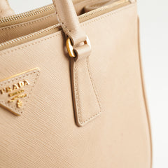 Prada Large Galleria Saffiano Beige Bag