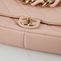 Chanel Quilted Pink Seasonal Bag (Microchipped)