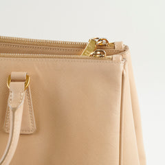 Prada Large Galleria Saffiano Beige Bag