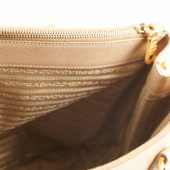 Prada Large Galleria Saffiano Beige Bag