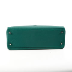 Hermes Kelly 32 Togo Malachite Au Pas- A Stamp