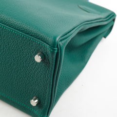 Hermes Kelly 32 Togo Malachite Au Pas- A Stamp