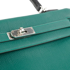 Hermes Kelly 32 Togo Malachite Au Pas- A Stamp