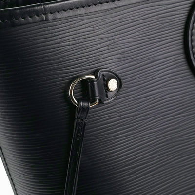 Neverfull MM Black Epi Leather Bag – Poshbag Boutique