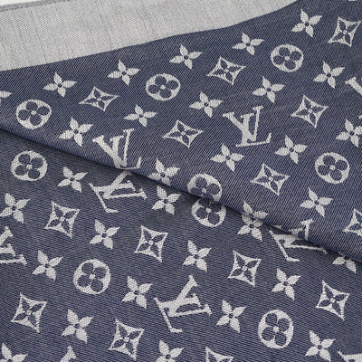 Louis Vuitton Monogram Denim Silk Shawl - Blue Scarves and Shawls,  Accessories - LOU787468