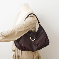 Gucci Guccissima Leather Soulder Bag Brown