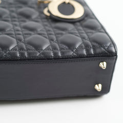 Christian Dior Small Lady Dior ABC Black