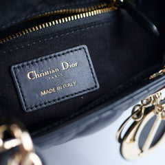 Christian Dior Small Lady Dior ABC Black