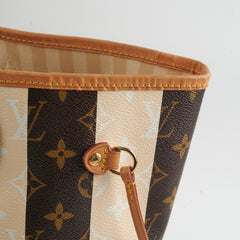 Louis Vuitton Vintage Neverfull MM Rayures Monogram Shoulder Bag