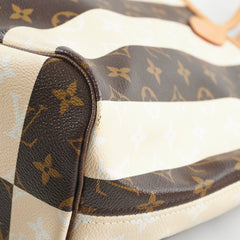 Louis Vuitton Vintage Neverfull MM Rayures Monogram Shoulder Bag