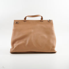 Gucci Large Beige Bamboo Leather Bag