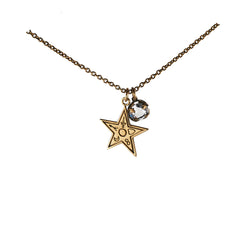 Christian Dior Gold Star Costume Jewellery Necklace