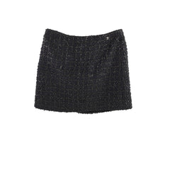 Chanel Wool Skirt Black Size 36