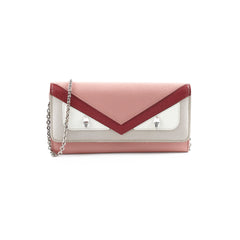 Fendi Continental Wallet On Chain Monster Pink