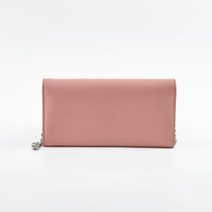 Fendi Continental Wallet On Chain Monster Pink