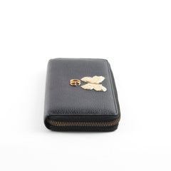 Gucci Butterfly Long Wallet Black