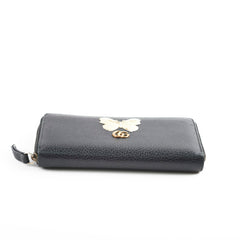 Gucci Butterfly Long Wallet Black