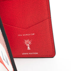 Louis Vuitton Pocket Organizer Red Epi FIFA World Cup Edition