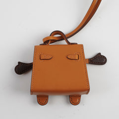 Hermes Kelly Doll Bag Charm Natural Sable/Mushroom/Havana/Black B Stamo