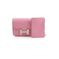 Hermes Slim Constance Bubblegum Pink Z Stamp