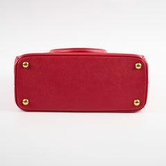 Prada Saffiano Red Small Shoulder Bag