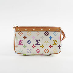 Louis Vuitton Multicolour Pochette White