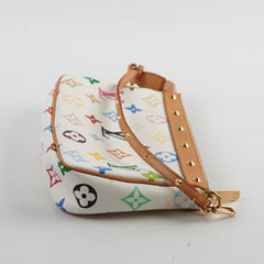 Louis Vuitton Multicolour Pochette White