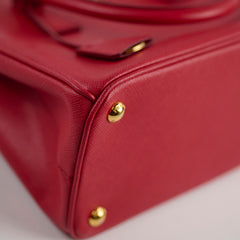 Prada Saffiano Red Small Shoulder Bag