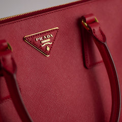 Prada Saffiano Red Small Shoulder Bag