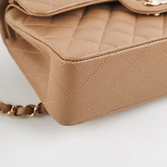 Chanel Classic Flap Small Caviar Dark Beige