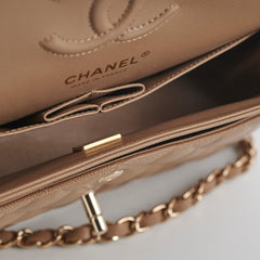 Chanel Classic Flap Small Caviar Dark Beige