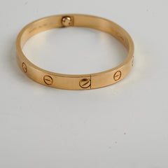 Cartier Love Bracelet Yellow Gold Size 17 2021