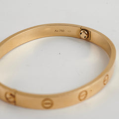 Cartier Love Bracelet Yellow Gold Size 17 2021