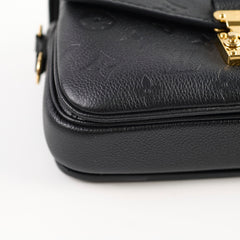 Louis Vuitton Pochette Metis East West Black Empreinte