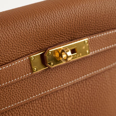 Hermes Kelly 32 Togo Gold A Stamp