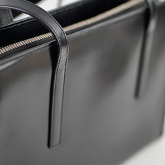 Prada Re-edition 1995 Brushed-Leather Medium Tote Bag Black