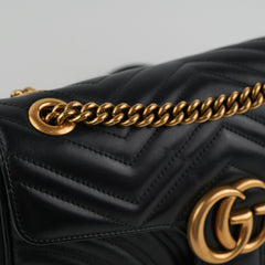 Gucci Marmont Small Black Shoulder Bag