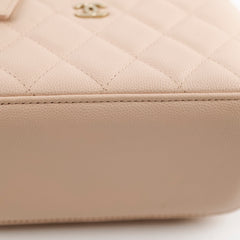 Chanel Mini Vanity Caviar Beige Claire - New Version 31 Series 2021