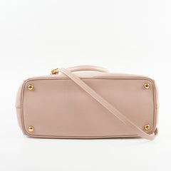 Prada Saffiano Leather Shoulder Tote Pink