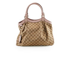 Gucci GG Canvas Sukey Bag Biege/Pink