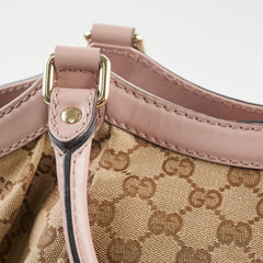 Gucci GG Canvas Sukey Bag Biege/Pink