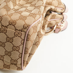 Gucci GG Canvas Sukey Bag Biege/Pink