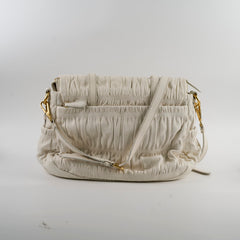 Prada Nappa Gauffre Nero White