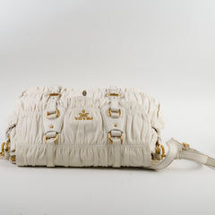 Prada Nappa Gauffre Nero White