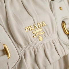 Prada Nappa Gauffre Nero White