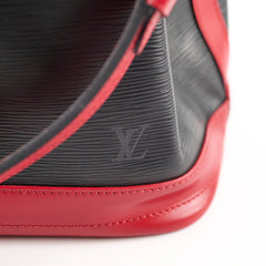 Louis Vuitton Vintage Bucket Bag Black / Red Epi Leather