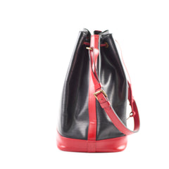 Louis Vuitton Vintage Bucket Bag Black / Red Epi Leather